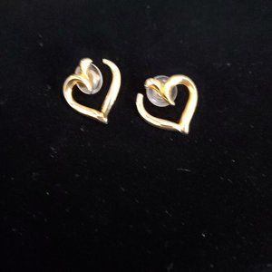 3for$12 Gold tone Heart Earrings